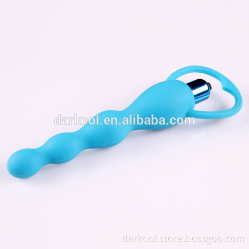 N010/High quality silicone vibrating anal beads sex toy vagina vibrator for women anal masturbation